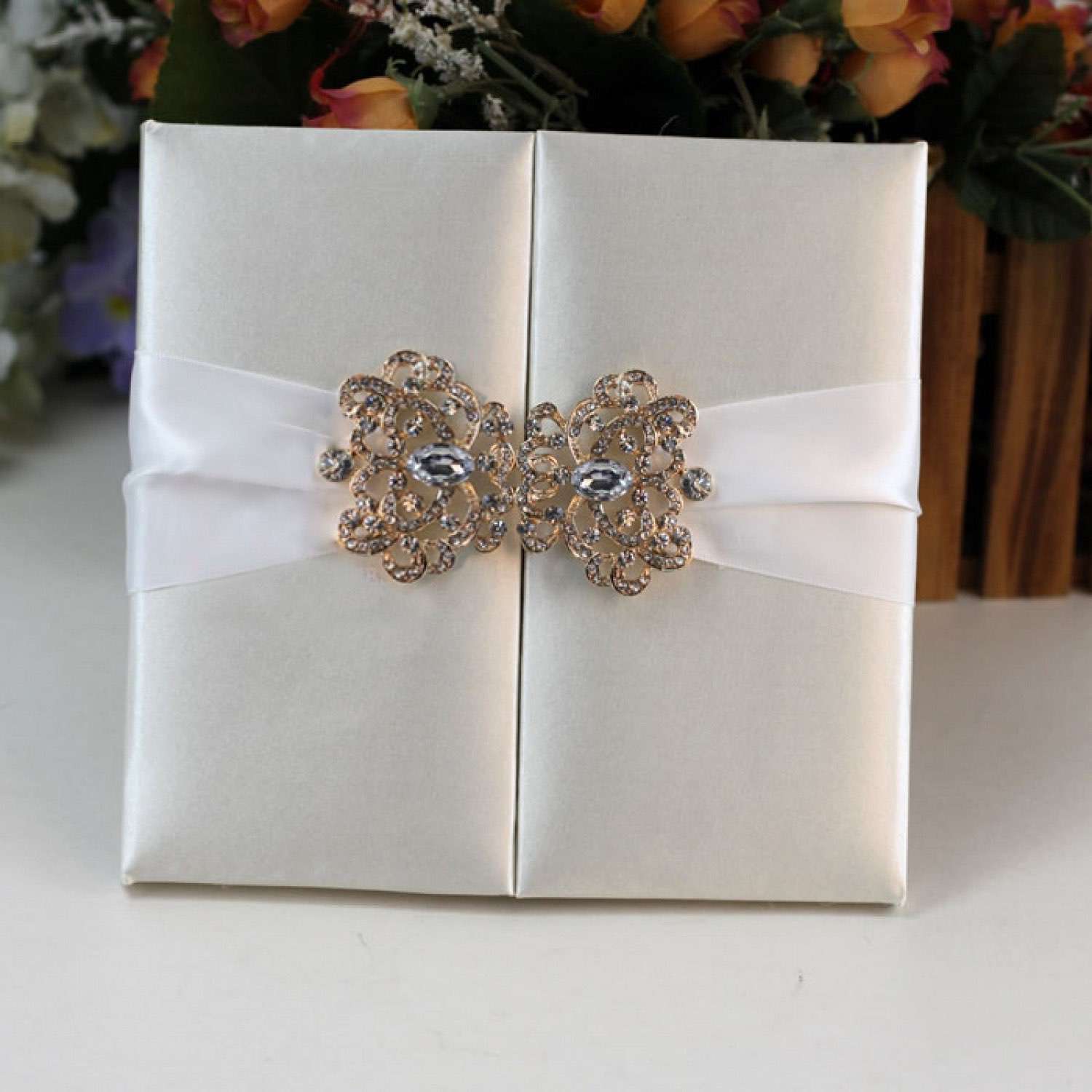 Square Hardcover Box Wedding Invitation Card Beautiful Invitation Card Customized